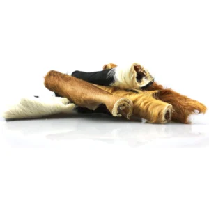 Peau de tête de bœuf avec poils – 15 cm